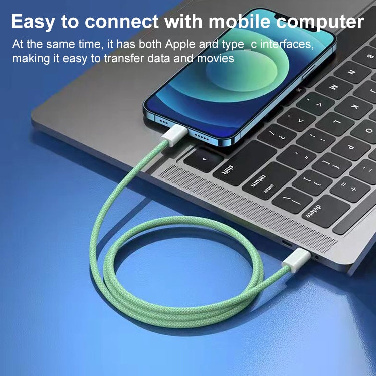 20W PD USB-C / Type-C to 8 Pin Data Cable, Cable Length: 1m(Pink)