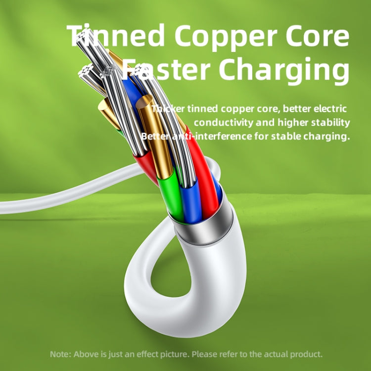 REMAX RC-198a Chaining II Series 5A USB to USB-C / Type-C Fast Charging Data Cable, Cable Length: 1m(White)
