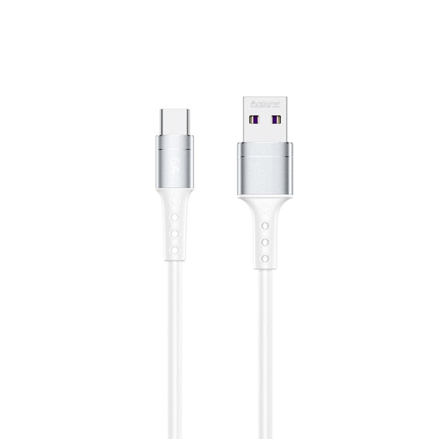 REMAX RC-198a Chaining II Series 5A USB to USB-C / Type-C Fast Charging Data Cable, Cable Length: 1m(White)