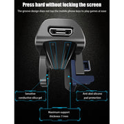 MeMo AK02 Burst Shooting Capacitive Mobile Phone Gamepad(Black)