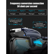 MeMo AK02 Burst Shooting Capacitive Mobile Phone Gamepad(Blue)