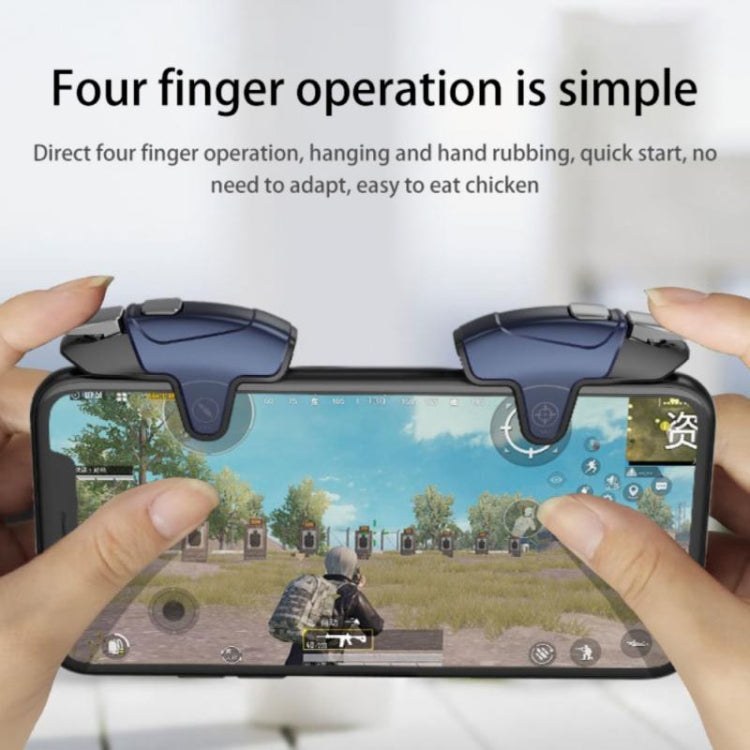 MeMo AK02 Burst Shooting Capacitive Mobile Phone Gamepad(Black)