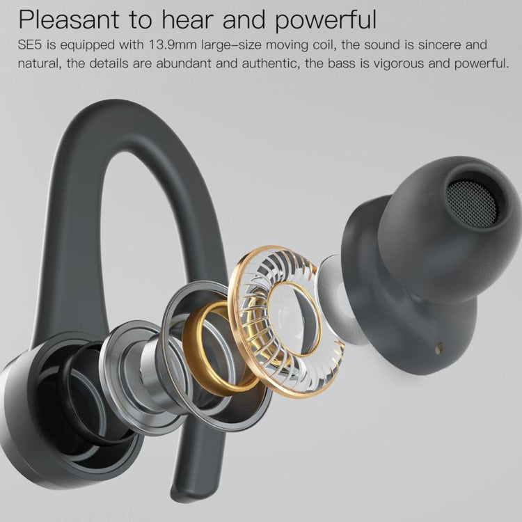 JAKCOM SE5 True Wireless Sport Bluetooth Earphone(Black)