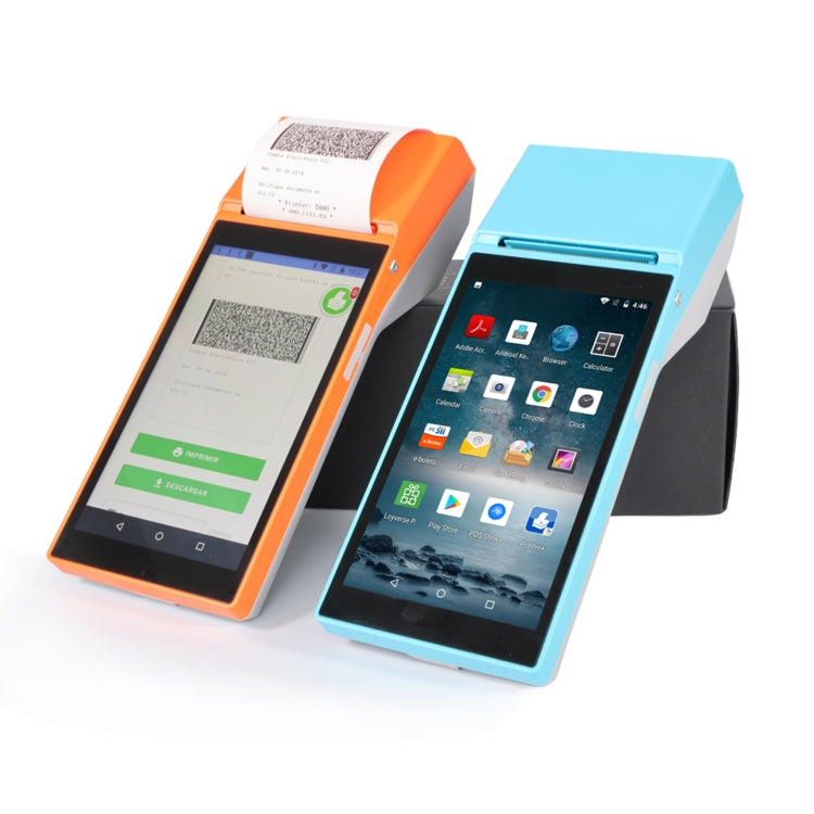 SGT-SP01 5.5 inch HD Screen Handheld POS Receipt Printer, Basic Version, UK Plug(Blue)