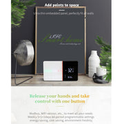 BHT-005-GALW 220V AC 3A Smart Home Heating Thermostat for EU Box, Control Water Heating with Only Internal Sensor & WIFI Connection