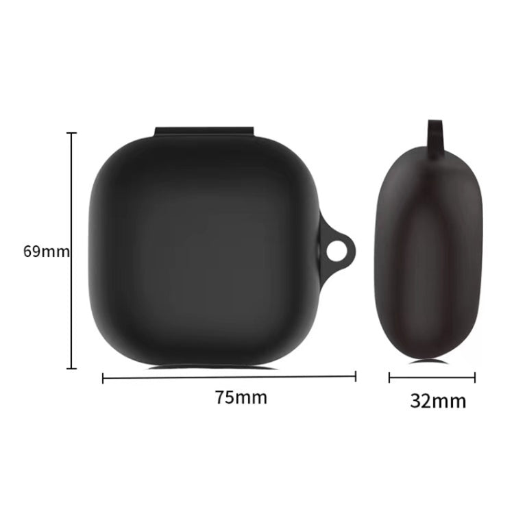 Pure Color Silicone Earphone Protective Case with Hook For Beats Fit Pro(Grass Green)