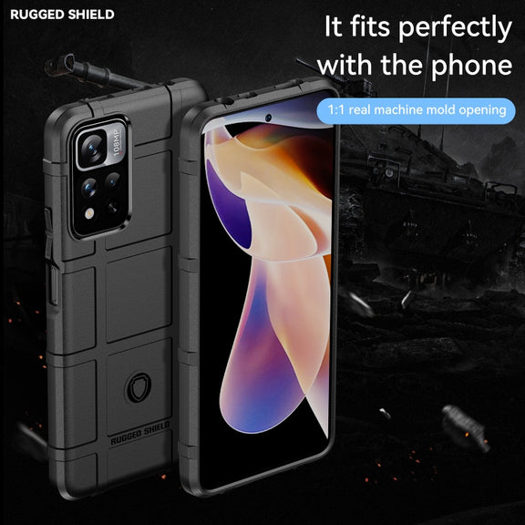 For Xiaomi Redmi Note 11 Pro 5G / Note 11 Pro+ 5G / Poco X4 NFC 5G Domestic Version  Full Coverage Shockproof TPU Phone Case(Black)
