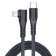 A6 PD 20W USB-C / Type-C to 8 Pin Elbow Data Cable for iPhone, iPad, Length:2m(Black) - Normal Style Cable by PMC TechLife | Online Shopping South Africa | PMC TechLife