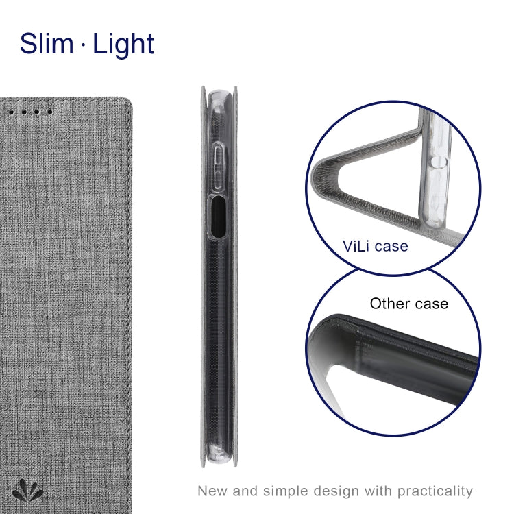 For Xiaomi Mi 11T / 11T Pro ViLi DMX Series Shockproof Magnetic Flip Leather Case(Grey)