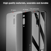 For Xiaomi Redmi K20 / K20 Pro / 9T Texture Gradient Glass Protective Case(Blue)