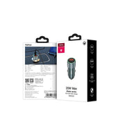 TOTUDESIGN DCCPD-010 Blade Series 20W Fast Charging Car Charger(Black)