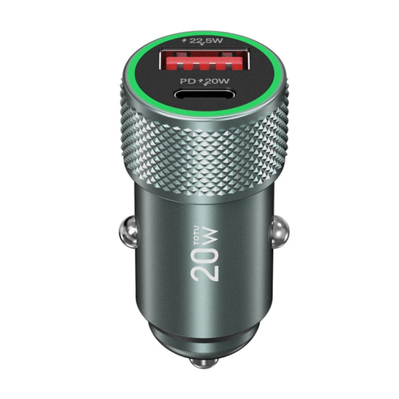 TOTUDESIGN DCCPD-010 Blade Series 20W Fast Charging Car Charger(Black)