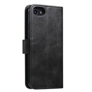 For iPhone 8  / 7 GUSSIM Magnetic Horizontal Flip Leather Case with Holder & Card Slots & & Wallet(Black)