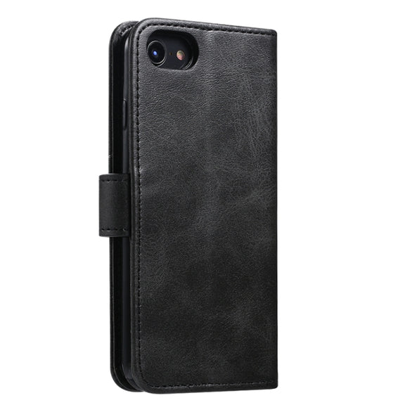 For iPhone 8  / 7 GUSSIM Magnetic Horizontal Flip Leather Case with Holder & Card Slots & & Wallet(Black)