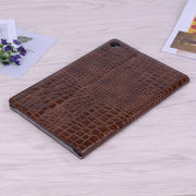 For Samsung Galaxy Tab A7 Lite T220/T225 Crocodile Texture Leather Tablet Case(Brown)