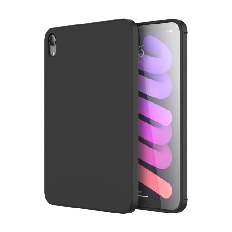 For iPad mini 2024 / mini 6 Mutural Silicone Microfiber Tablet Case(Black)