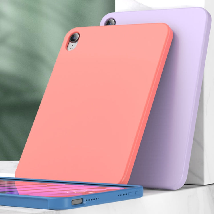 For iPad mini 2024 / mini 6 Mutural Silicone Microfiber Tablet Case(Midnight Blue)