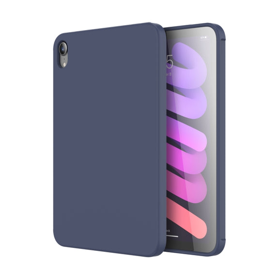 For iPad mini 2024 / mini 6 Mutural Silicone Microfiber Tablet Case(Midnight Blue)