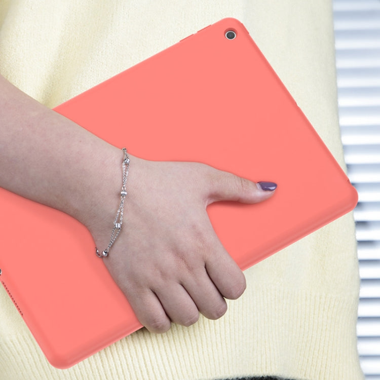 For iPad 10.2 2021 / 2020 / 2019 Mutural Silicone Microfiber Tablet Case(Sky Blue)