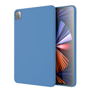 For iPad Pro 11 inch 2022 / 2021 / 2020 Mutural Silicone Microfiber Tablet Case(Light Blue)