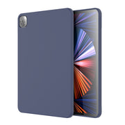 For iPad Pro 11 inch 2022 / 2021 / 2020 Mutural Silicone Microfiber Tablet Case(Midnight Blue)