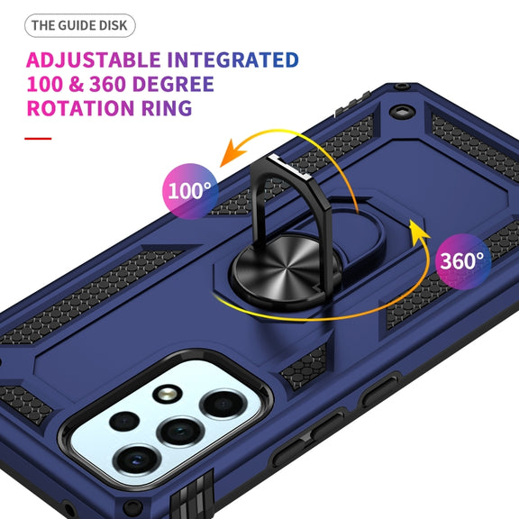 For Samsung Galaxy A53 5G Shockproof TPU + PC Phone Case(Blue)