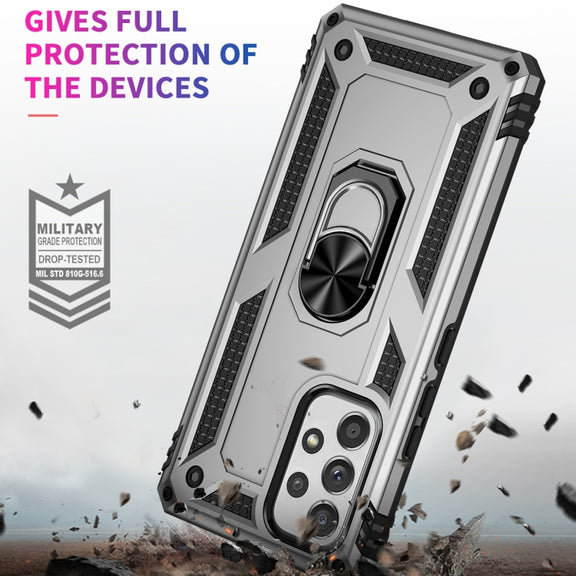For Samsung Galaxy A53 5G Shockproof TPU + PC Phone Case(Silver)
