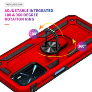 For OPPO A16 Shockproof TPU + PC Phone Case(Red)