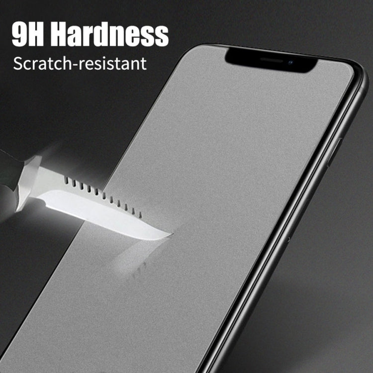 For iPhone 16e / 13 / 13 Pro 10pcs Transparent Frosted Full Screen Tempered Glass Film