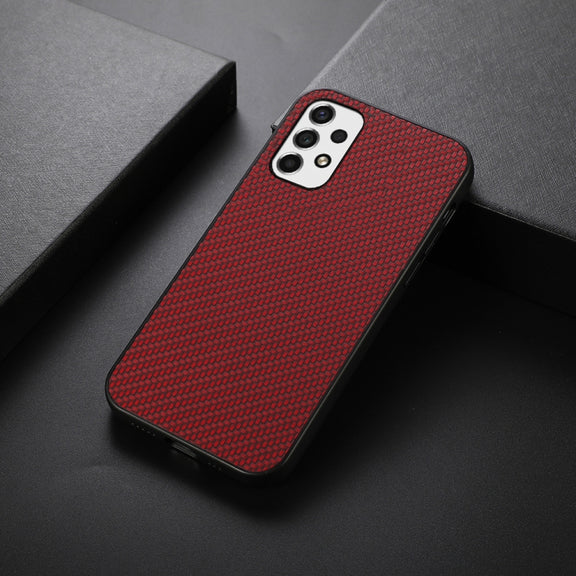 For Samsung Galaxy A53 5G Carbon Fiber Skin Phone Case(Red)
