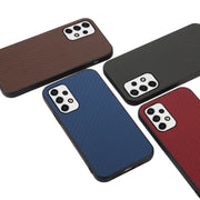 For Samsung Galaxy A53 5G Carbon Fiber Skin Phone Case(Red)