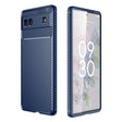 For Google Pixel 6a Carbon Fiber Texture Shockproof TPU Phone Case(Blue) - Google Cases by PMC TechLife | Online Shopping South Africa | PMC TechLife | Buy Now Pay Later Mobicred