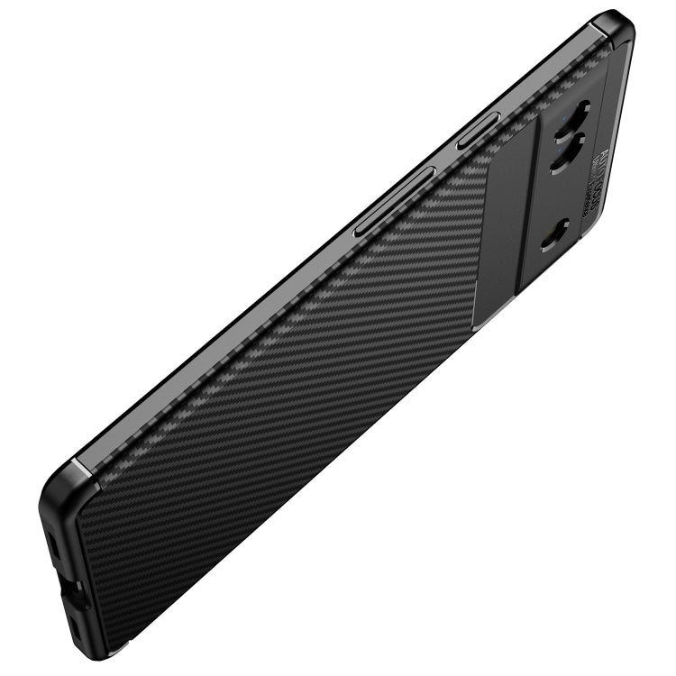 For Google Pixel 6a Carbon Fiber Texture Shockproof TPU Phone Case(Blue)