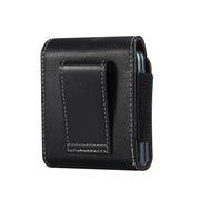 For Samsung Galaxy Z Flip3 5G Lamb Texture Waist Hanging Phone Case(Black)