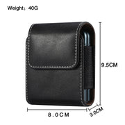 For Samsung Galaxy Z Flip3 5G Lamb Texture Waist Hanging Phone Case(Black)