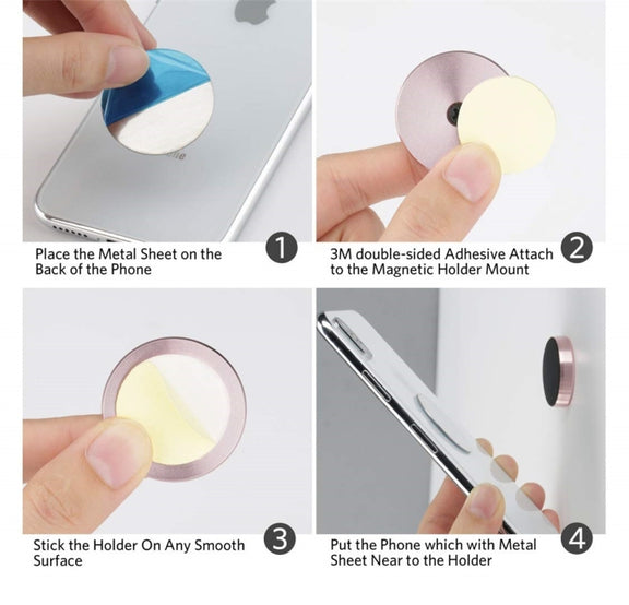 A8 Car Magnetic Phone Holder(Silver)