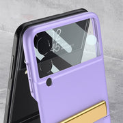 For Samsung Galaxy Z Flip3 5G GKK Ultra-thin Full Coverage Phone Case with Wristband(Black)