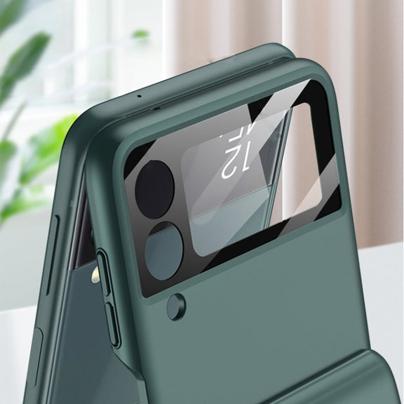 For Samsung Galaxy Z Flip3 5G GKK Magnetic Hinge Full Coverage Phone Case(Purple)