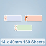 14 x 40mm 160 Sheets Thermal Printing Label Paper For NiiMbot D101 / D11(Cute Animals)