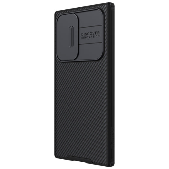 For Samsung Galaxy S22 Ultra 5G NILLKIN Black Mirror Pro Series Camshield Phone Case(Black)