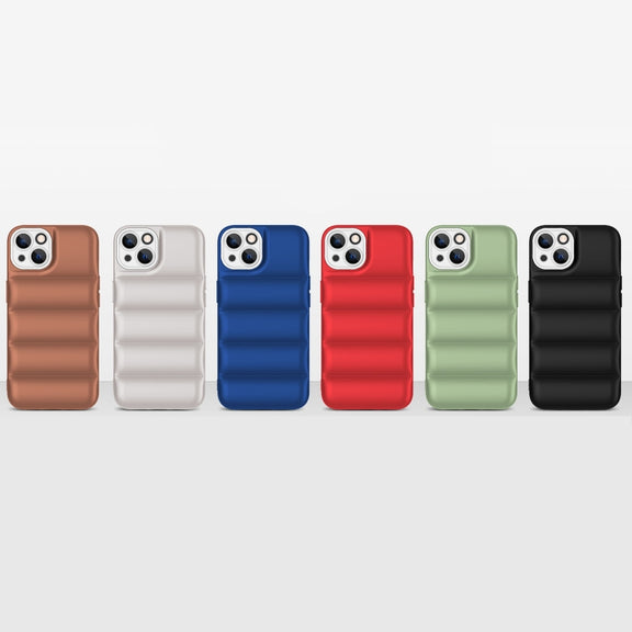 For iPhone 13 Pro Max Eiderdown Airbag Shockproof Phone Case (Black)