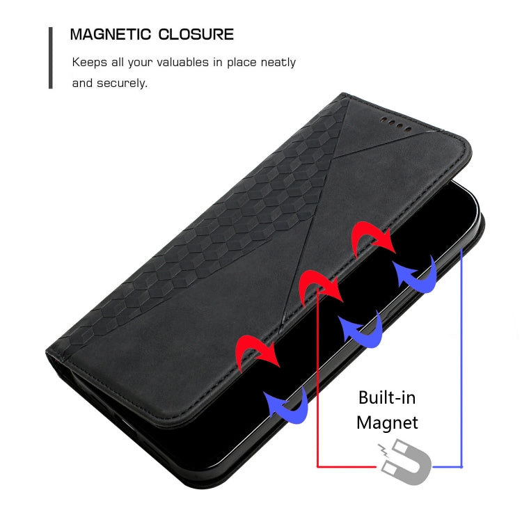 For Google Pixel 6 Pro Skin Feel Magnetic Leather Phone Case(Black)