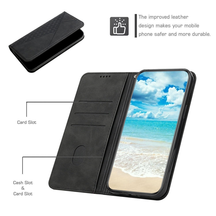 For Google Pixel 6 Pro Skin Feel Magnetic Leather Phone Case(Black)
