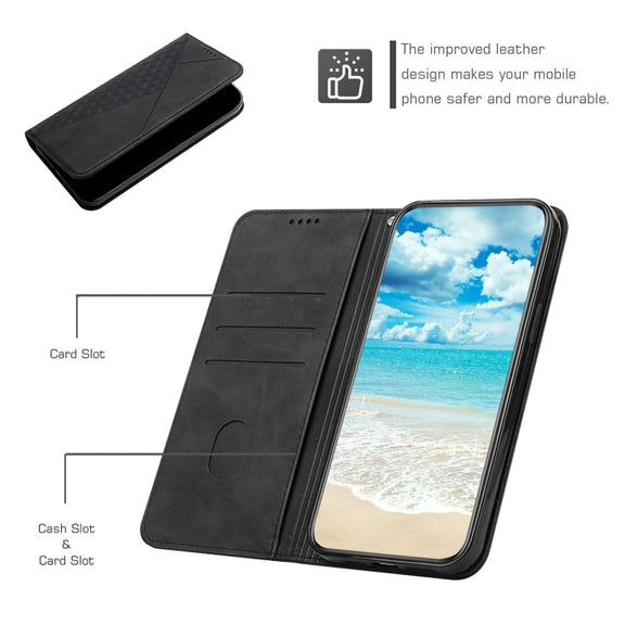 For Google Pixel 6 Pro Skin Feel Magnetic Leather Phone Case(Black)