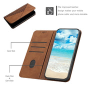 For Samsung Galaxy A33 5G Skin Feel Magnetic Leather Phone Case(Brown)