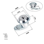 A2922-02 4pcs 15mm Cylinder Drawer & Cabinet Lock Cam Locks