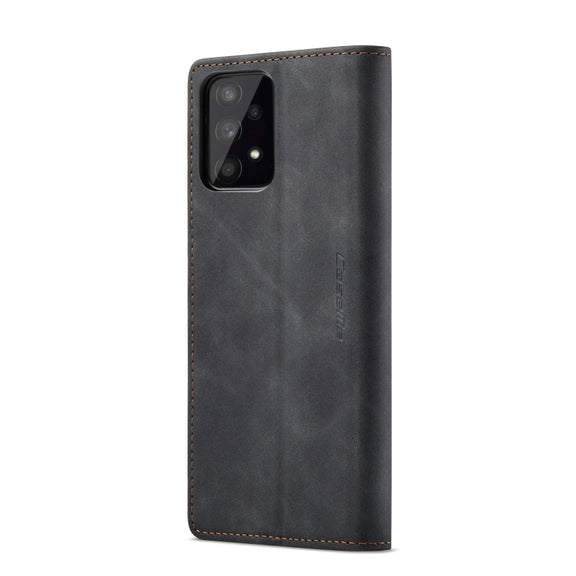 For Samsung Galaxy A33 5G CaseMe 013 Multifunctional Horizontal Flip Leather Phone Case(Black)