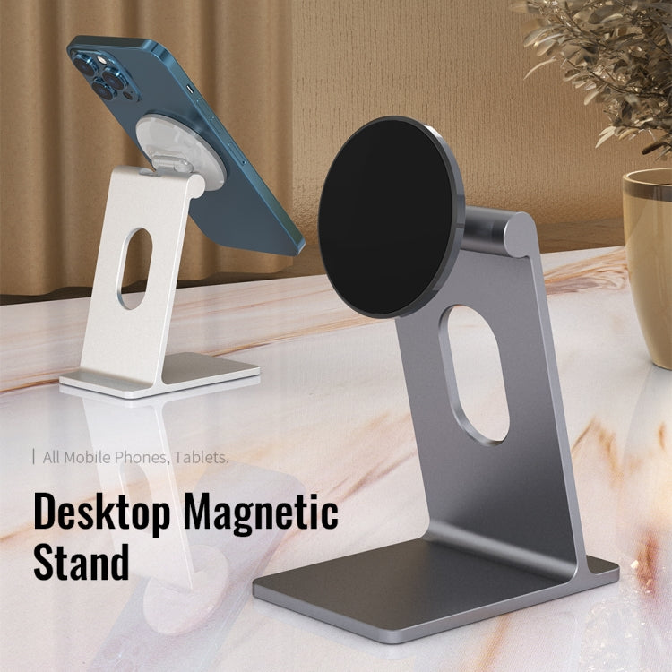 R-JUST SJ18 Square Desktop Magnetic Holder(Grey)