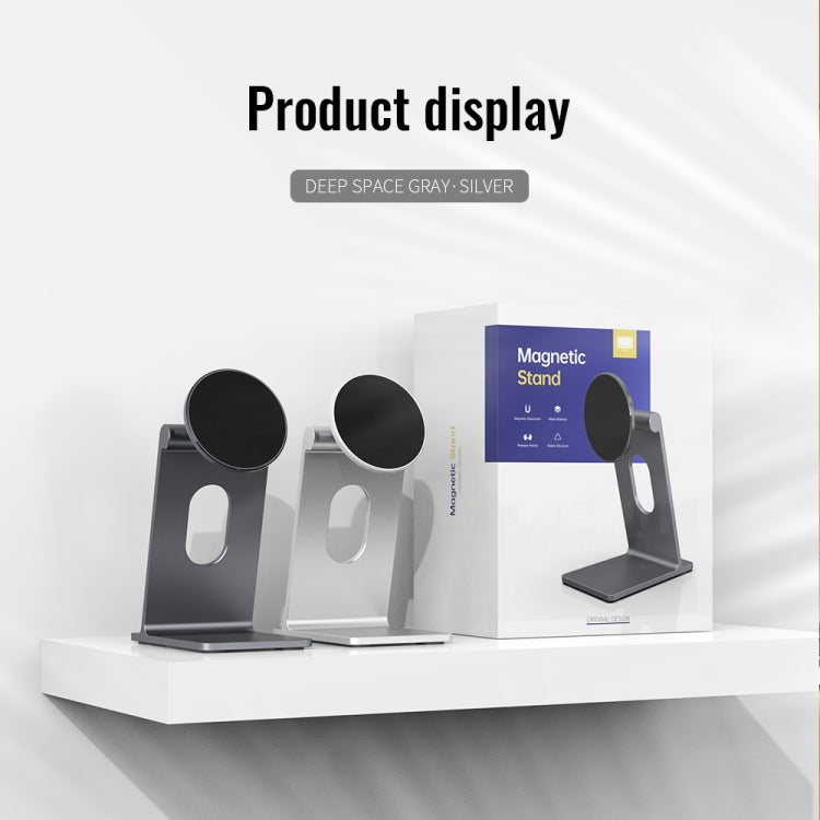 R-JUST SJ18 Square Desktop Magnetic Holder(Silver)