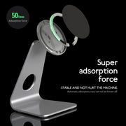 R-JUST SJ19 Round Desktop Magnetic Holder(Silver)
